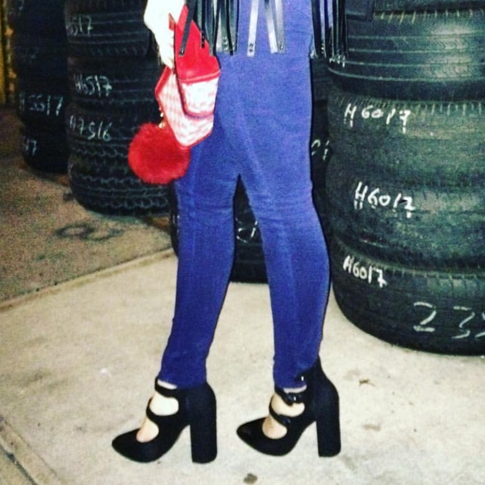 Strappy block heels